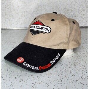 VINTAGE BRIGGS & STRATTON BEIGE & BLACK CENTRAL POWER SYSTEMS CAP HAT